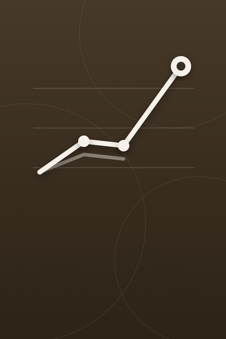 Artwork of a chart line climbing upward, representing the up to 40 percent visibility lift in AI answers that published research measured for optimized content